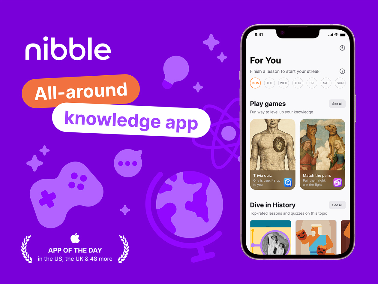 Nibble All-Around Knowledge App