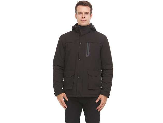 HELIOS: The Heated Coat for Men (Black/Small)