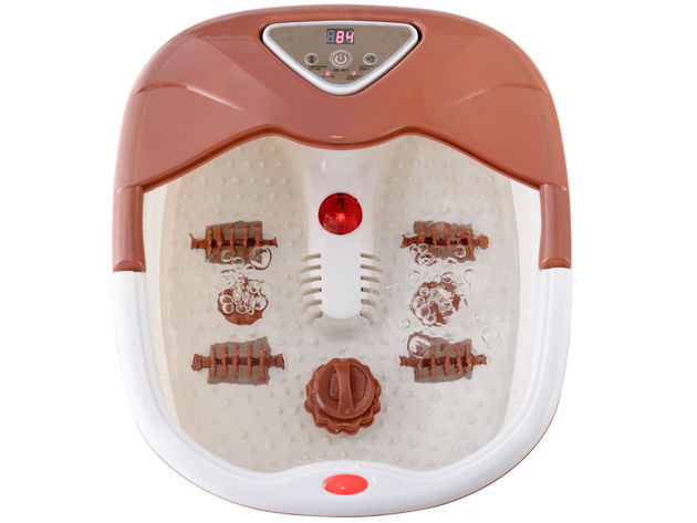 Costway Foot Spa Bath Massager LCD Display Temperature Control Heat Infrared Bubbles