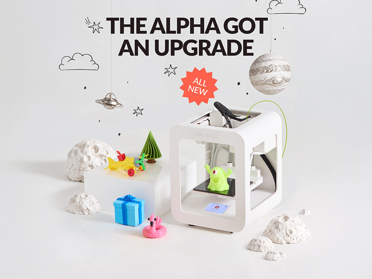 Toybox Alpha Four 3D Printer Starter Bundle