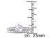 Created White Sapphire 1.0 Carat (ctw) with Diamond 1/3 Carat (ctw) Bridal Wedding Set Engagement Ring 10K White Gold - 5