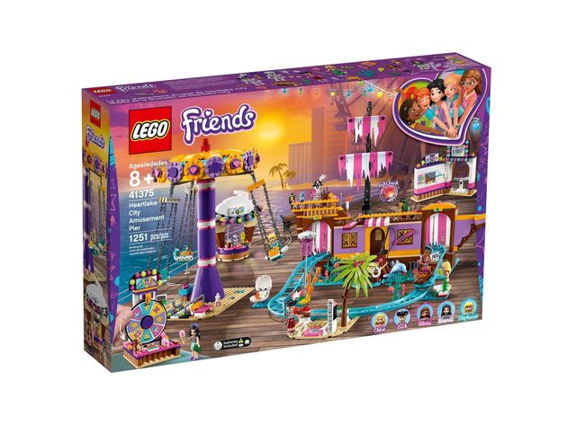 LEGO Friends Heartlake City Amusement Pier Rollercoaster Building Set, 1251 Pieces (New Open Box)