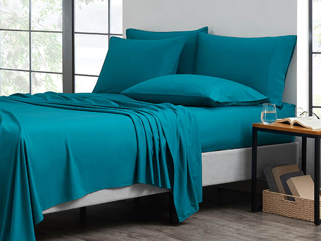 Bamboo Comfort 6-Piece Luxury Sheet Set Teal - King