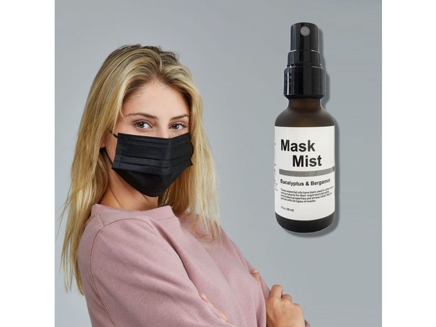 Aerify Mask Spray - Blend of Eucalyptus and Bergamot Essential Oil - Cruelty Free and Vegan, 1 Fl Oz (30mL)