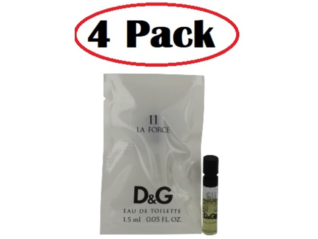 4 Pack of La Force 11 by Dolce & Gabbana Vial (Sample) .05 oz