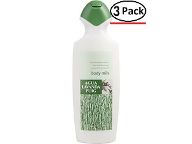 AGUA LAVANDA PUIG by Antonio Puig BODY MILK 25.5 OZ for UNISEX ---(Package Of 3)