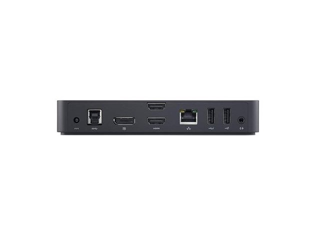 Dell D3100 USB 3.0 Ultra HD/4K Triple Display Charging Dock Station - Black