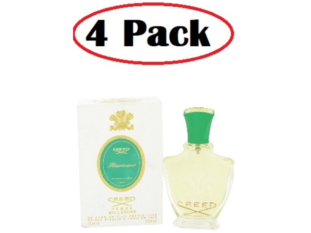 4 Pack of Fleurissimo by Creed Millesime Eau De Parfum Spray 2.5 oz