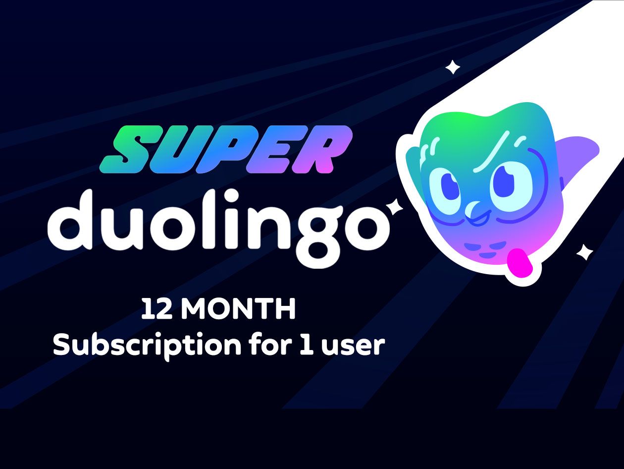 Super Duolingo: 1-Year Subscription (1 User)