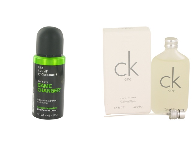 Gift set  Designer Imposters Game Changer by Parfums De Coeur Body Spray 4 oz And  CK ONE EDT Pour/Spray (Unisex) 1.7 oz