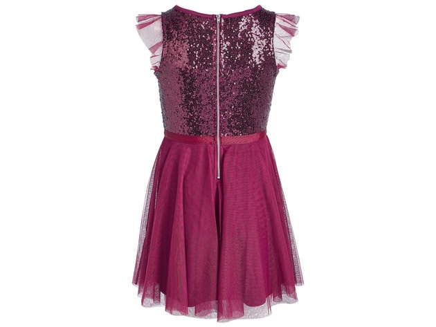 Epic Threads Big Girls Sequin Ruffle-Sleeve Party Dress Purple Size Small