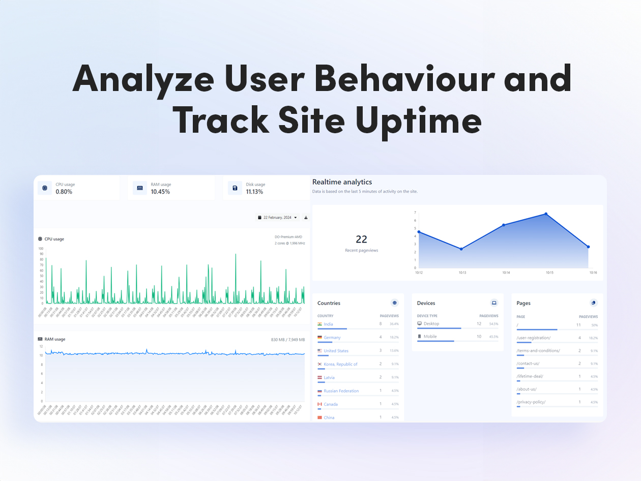 Webilytics Site Monitoring & User Analytics: Lifetime Subscription (Pro Plan)