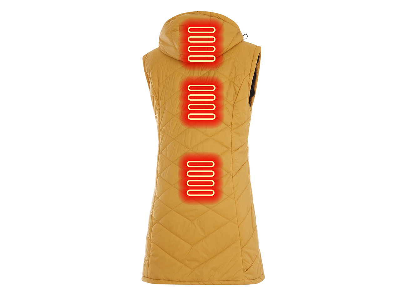 Women's Helios Hybrid Heated Coat (Golden/Medium)