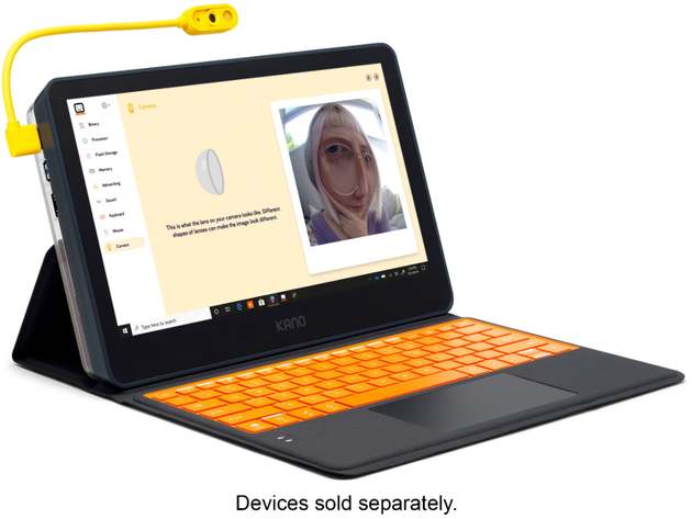 Kano - 1080 Webcam with Macro and Privacy Mode - Yellow
