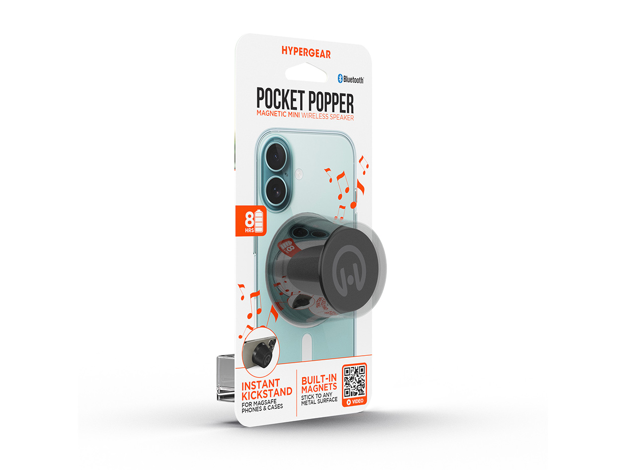 Pocket Popper Magnetic Mini Wireless Speaker & Kickstand