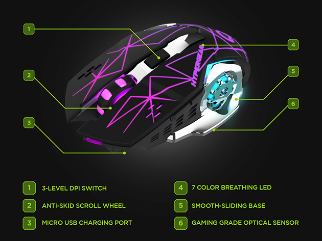 HyperGear Chromium Wireless Gaming Mouse