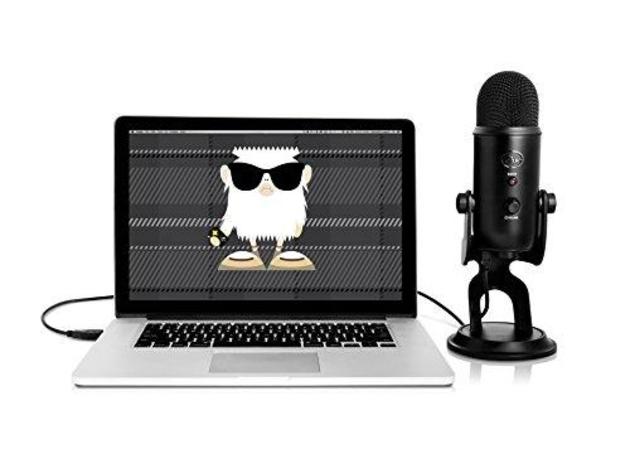 Blue Yeti Tri-Capsule Array 5V Multi-Pattern USB Microphone Blackout Edition (New)