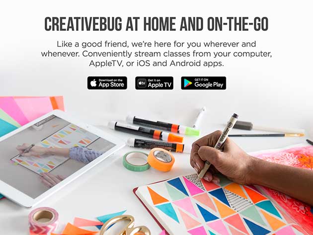 Creativebug Fine Art & Craft Classes: 1-Yr Unlimited Plus Subscription