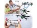 Wi-Fi FPV Selfie Drone with Two 4K HD Cameras & 1 Battery (Orange)