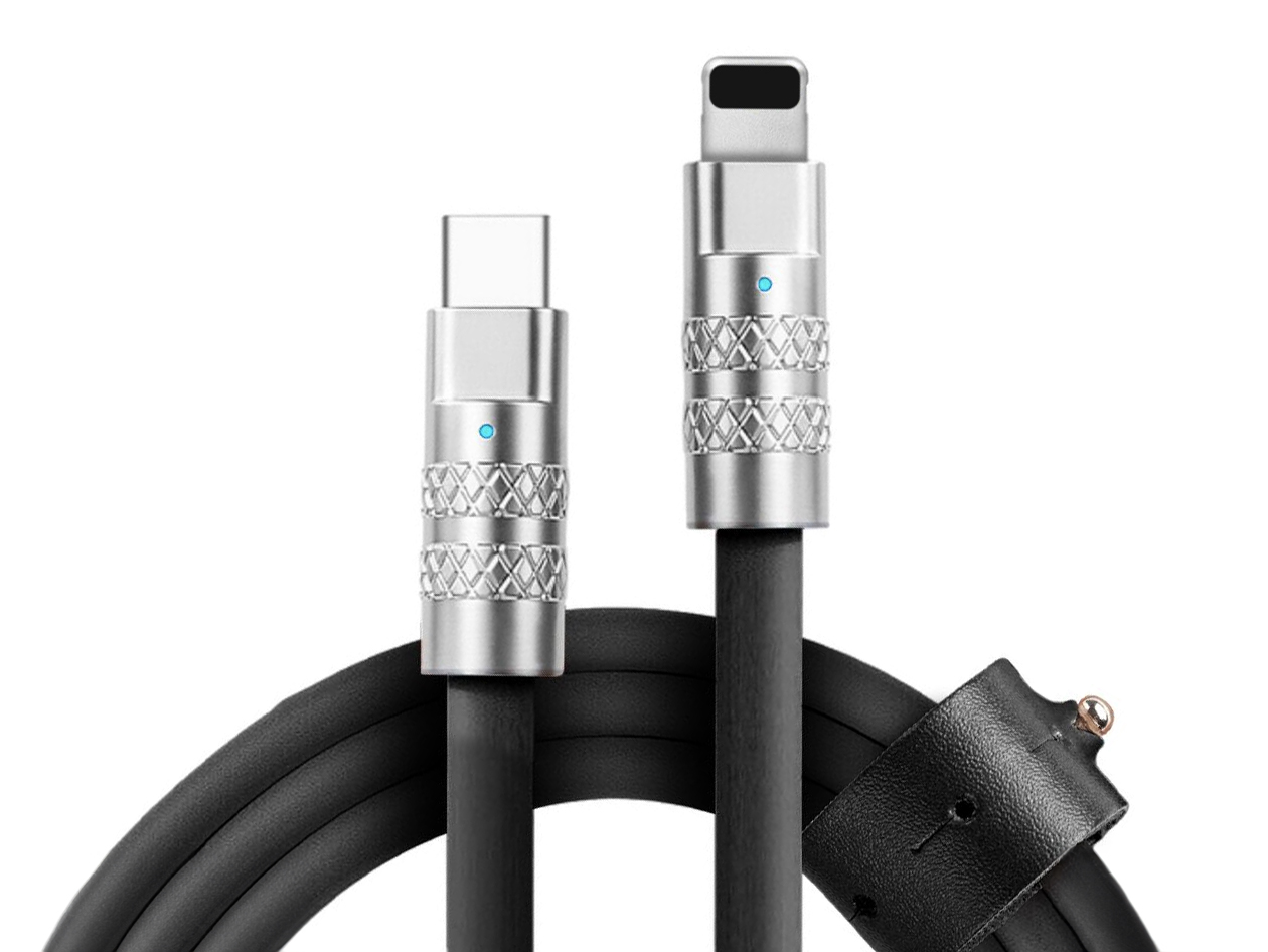 Statik® TsumoCharge® 100W USB-C Silicone Charging Cable (Black/4-Pack)