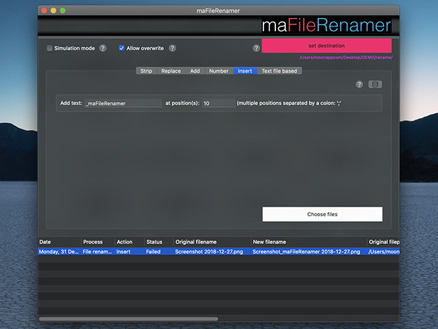 maFileRenamer App: Lifetime Subcsription
