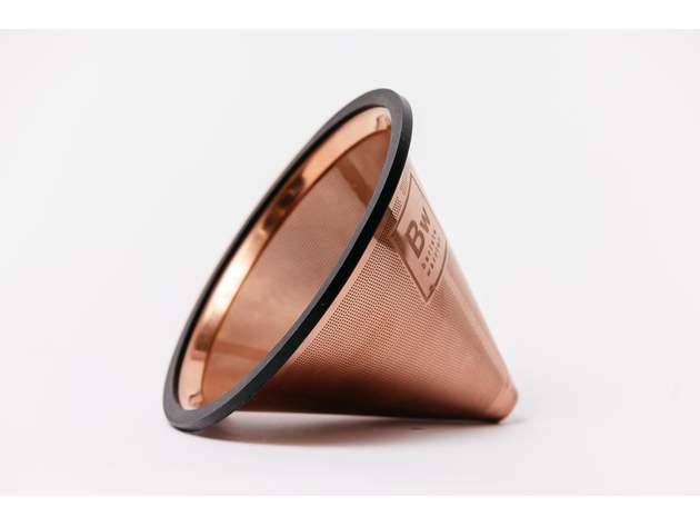 Copper coffee outlet filter