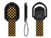 Loop Phone Holder Strap with Stand & Built-in Magnet (Yellow/Checkered/4-Pack)