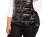 Calvin Klein Woemn's Performance Plus Size Printed Puffer Vest Black Size XExtra Large