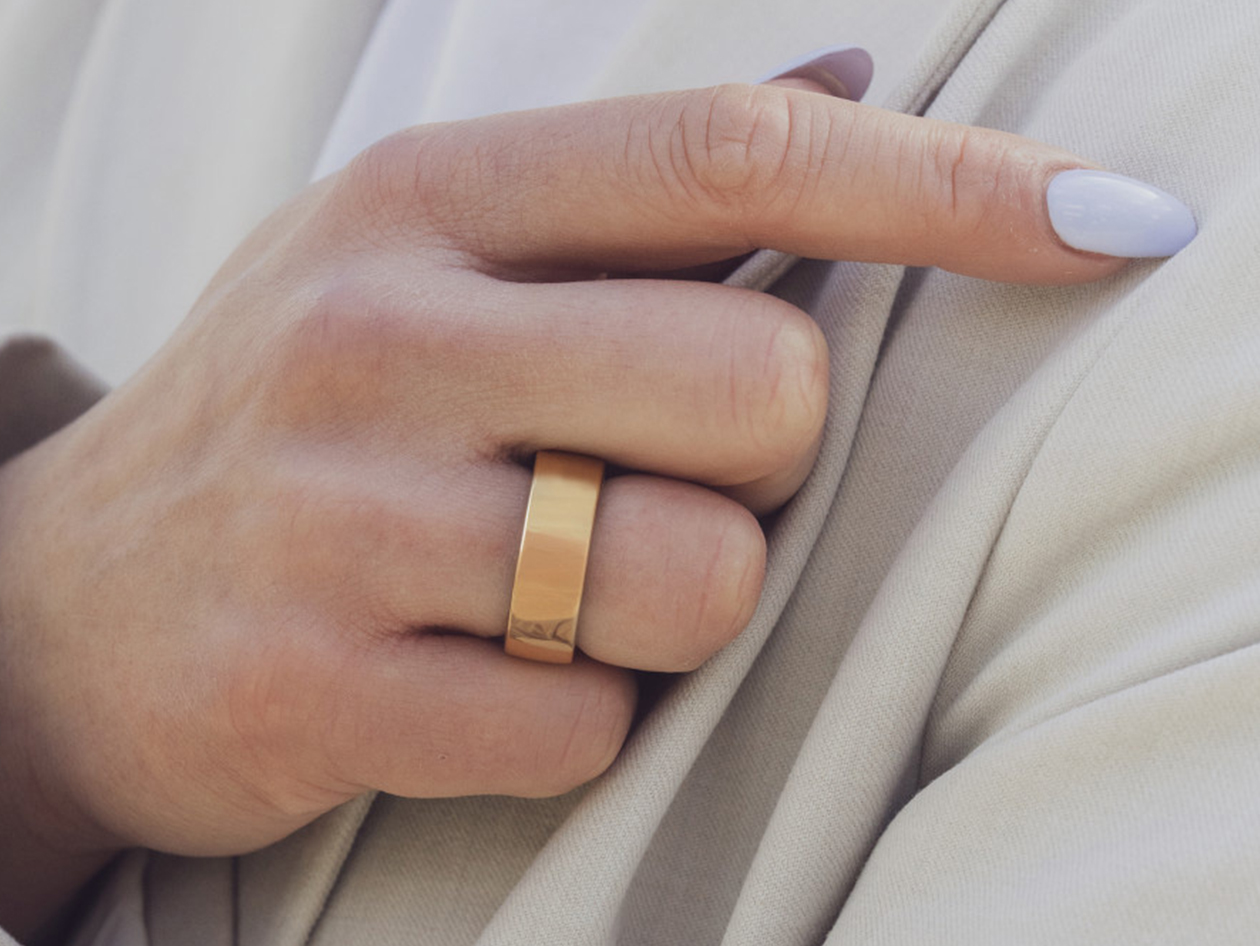 Circular Ring 2 - Advanced Health & Fitness Tracker Smart Ring (Gold/Size 10)