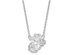 10k White Gold U.S. Marine Corps Necklace, 18 Inch