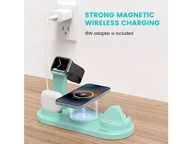 Wireless charger 4 in 1 magnetic charging station
