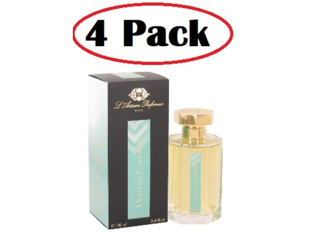 4 Pack of L'eau Du Caporal by L'ARTISAN PARFUMEUR Eau De Toilette Spray 3.4 oz