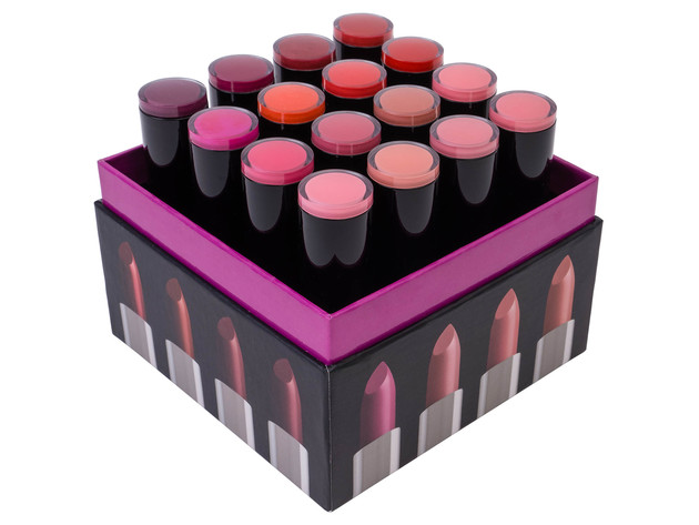 SHANY (Not So) Sweet Sixteen Creme Lipstick Set - Smooth, Highly Pigmented Lip Shades for All Day Wear - 16 Varying Colors