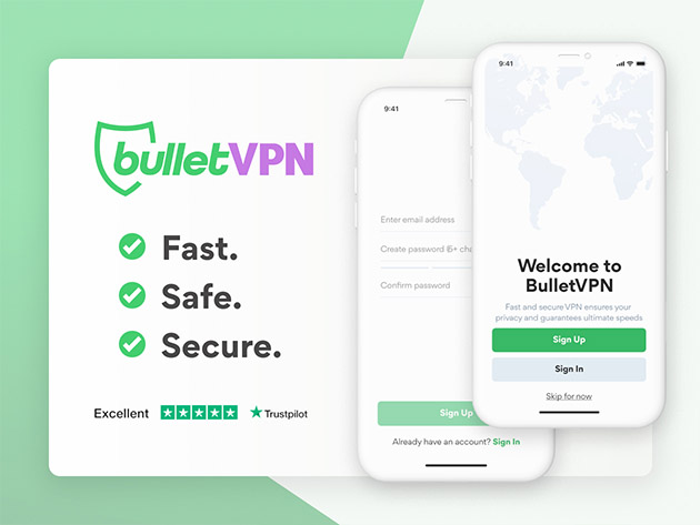 BulletVPN: Lifetime Subscription