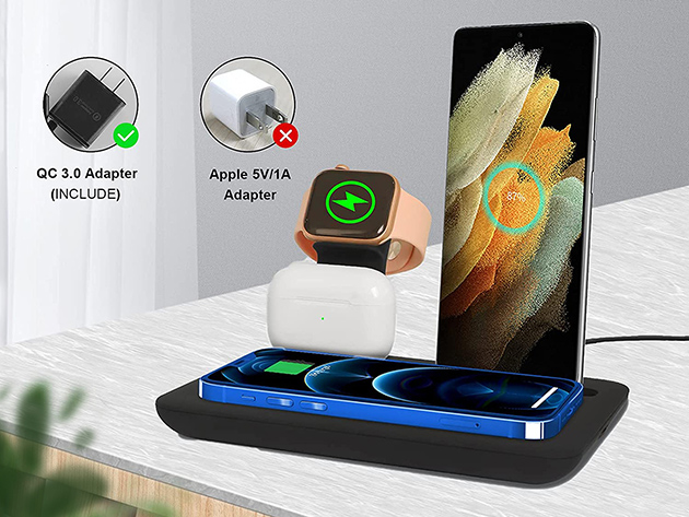 4-in-1 Fast Wireless Charging Station