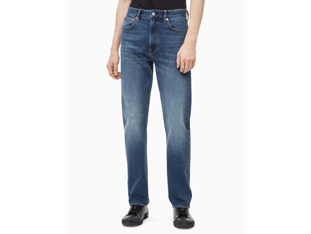 Calvin Klein Men's CKJ 037 Relaxed Straight Mid Rise Jeans Size 38x30