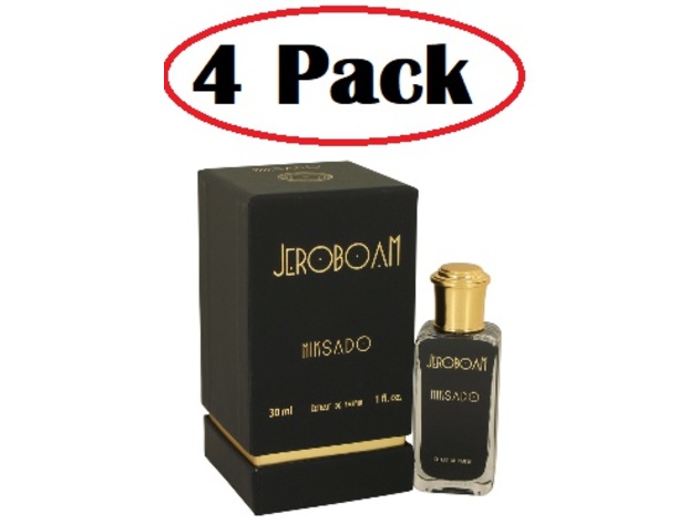 4 Pack of Jeroboam Miksado by Jeroboam Extrait De Parfum Spray (Unisex) 1 oz