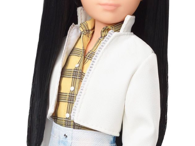 Creatable World Leather and Plaid Clothes and Accessories Fashion Everyday Style Pack Doll