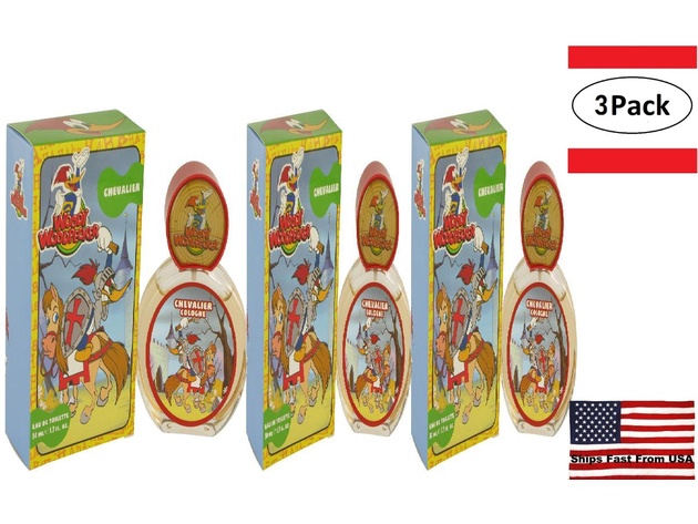 Eau De Toilette Woody Woodpecker Chevalier Pour Enfant 50 Ml - Neuf, Parfum Frais