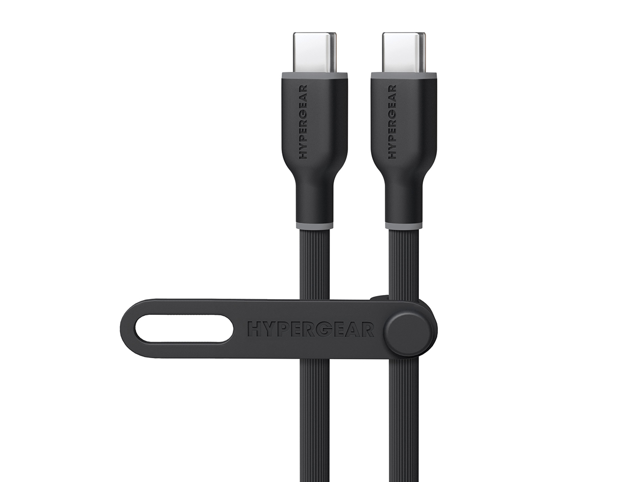 Flexi Pro USB-C to USB-C Soft-Touch Silicone Fast Charge Cable (15ft/Black)