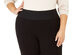 Alfani Women's Plus Size Wide Leg Pull-On Pants Black Size X-Large