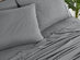 Bamboo 2000 Count 4-Piece Sheet Set with SnugGrip (Gray/Twin)