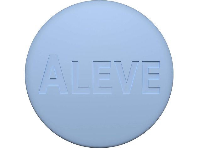 Aleve Tablets, Pain Reliever Fever Reducer, Naproxen Sodium 220 Mg (NSAID), Travel Size, 10 Count