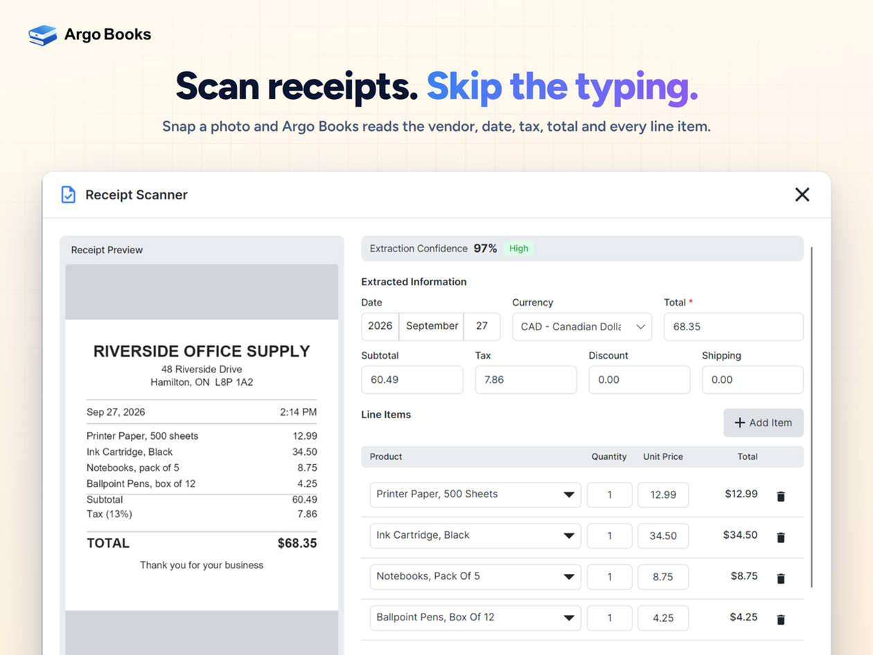 Argo Books Accounting Software Premium Plan: Lifetime Subscription