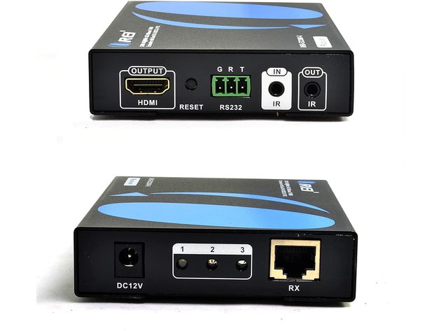 OREI UltraHD HDMI Extender 18G HDBaseT Over Single CAT5e/CAT6 Cable 4K @ 60Hz With Dual IR Remote - Up to 330 Ft - Power Over Cable - RS-232 - Zero Latency