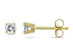 1/4 Carat (ctw I-J, I2-I3) Diamond Solitaire Stud Earrings in 14K Yellow Gold