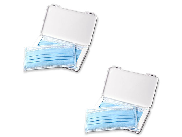 Portable Face Mask Storage Cases (2-Pack)