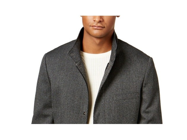 Boulder Mens Small Snap Button Full-Zip Jacket Gray Size Small