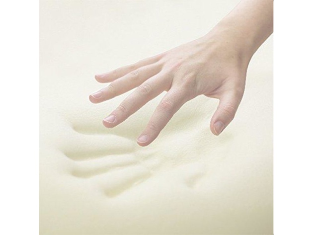 Live & Sleep Resort Classic Memory Foam Pillow Cooling Bed Medium Firm - White (No Box)