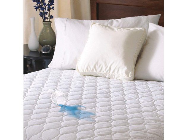 Sunbeam SelectTouch Water-Resistant Quilted Electric Heated Mattress Pad - White